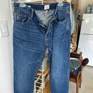 Todd Snyder Slim Selvedge Jean in Mid-Blue Wash